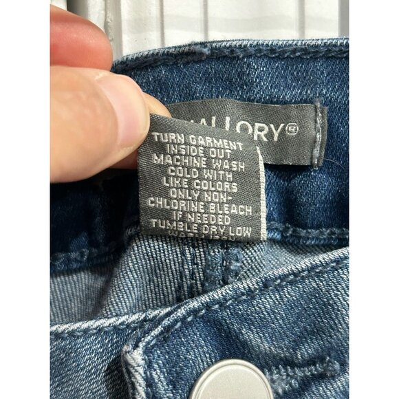 Kate and Mallory Womens Cropped Distressed Denim Jeans SZ 18W - Picture 6 of 9